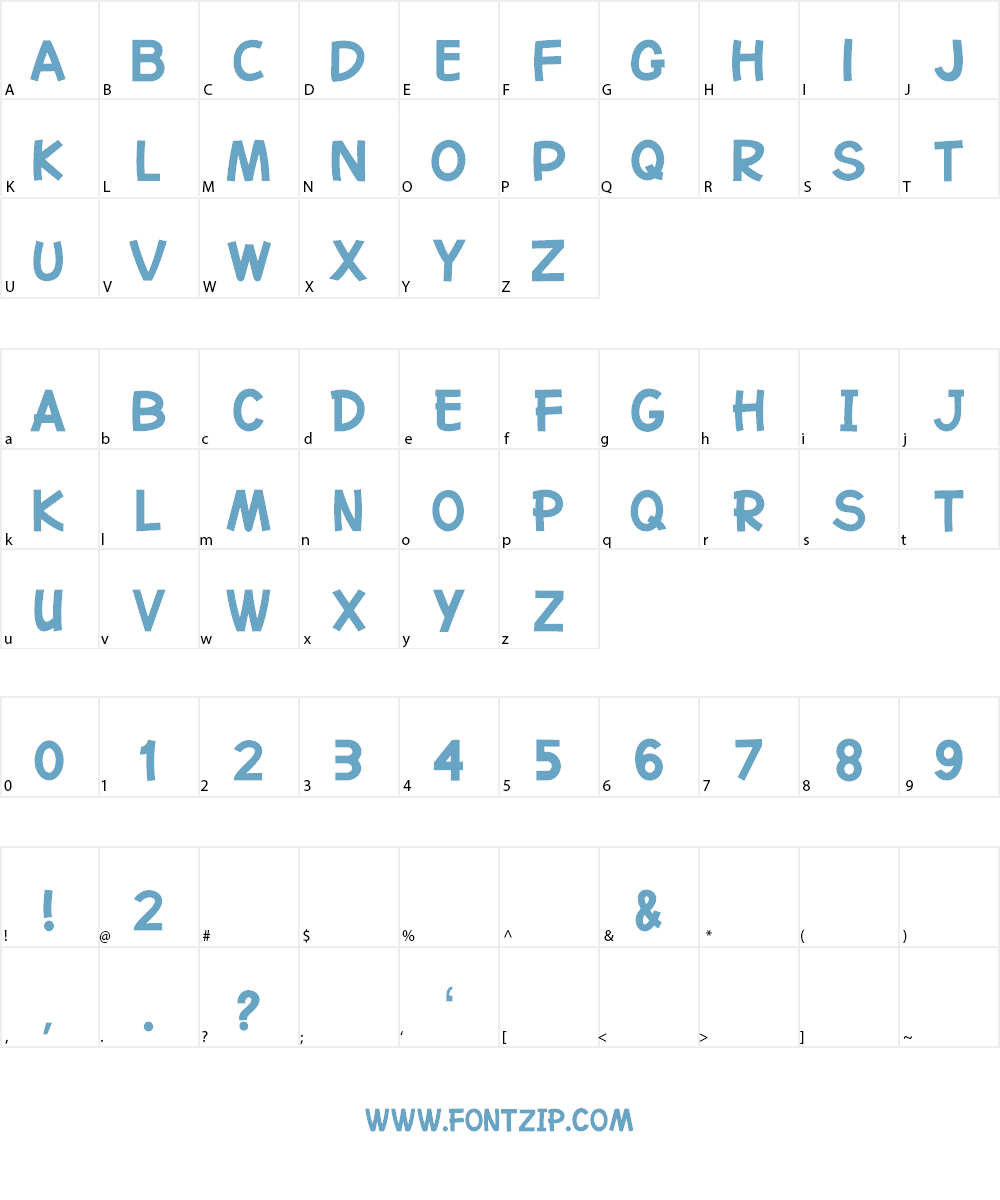 Go Bear Font Character